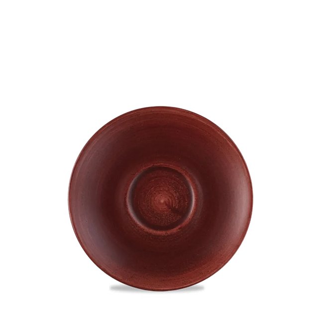 Stonecast Patina Red Rust Cappuccino Saucer 12/box