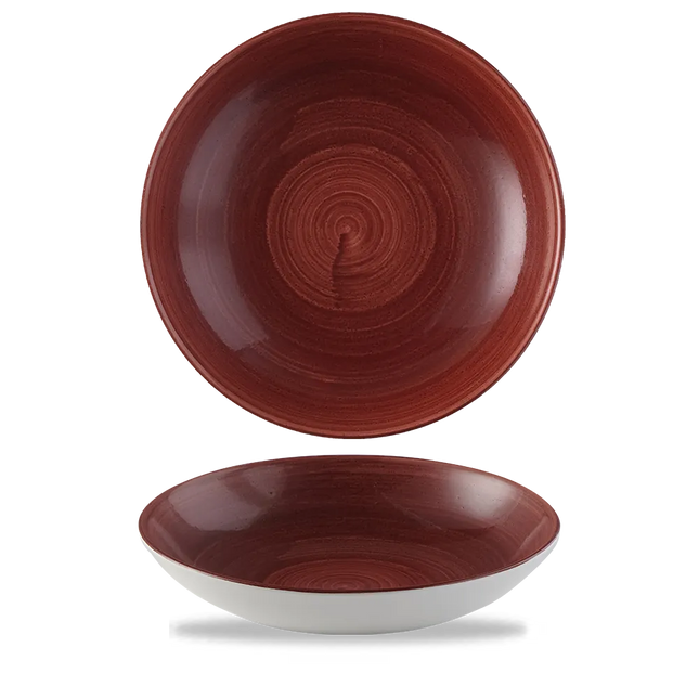 Stonecast Patina Red Rust Evolve Coupe Bowl 12/box