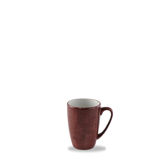 Churchill Stonecast Red Rust mok – gespikkeld stoneware met reactief glazuur voor restaurants
