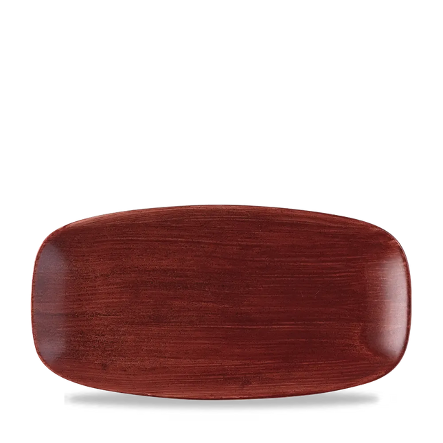 Stonecast Patina Red Rust Chefs Oblong Plate 12/box