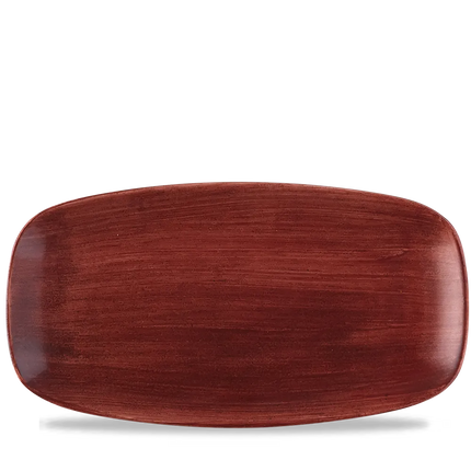 Stonecast Patina Red Rust Chefs Oblong Plate 6/box