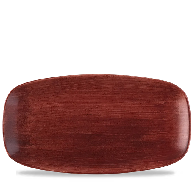 Stonecast Patina Red Rust Chefs Oblong Plate 6/box