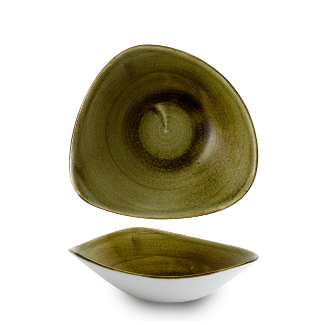 Plume Green Lotus Bowl 23,5cm 12/box