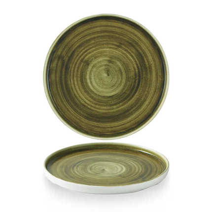 Stonecast Plume Green Walled Plate 26 cm 6/box