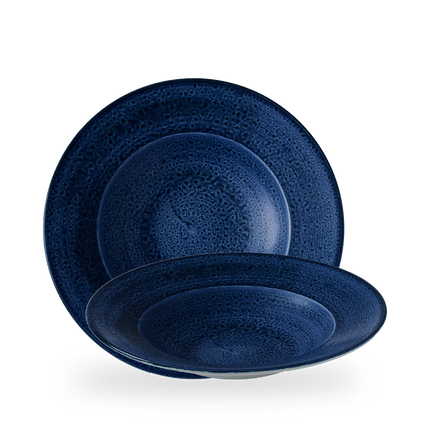Churchill Stonecast Plume Ultramarine kom met brede rand 28 cm