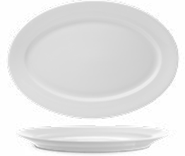 Benedikt Princip ovale schaal 36 cm – extra grote porseleinen serveerschaal voor de horeca