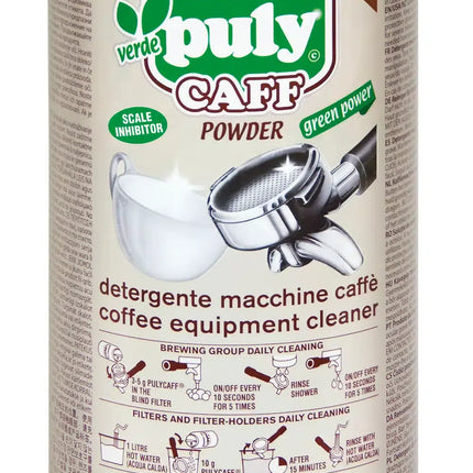 PulyCaff Verde poeder voor espressomachines – milieuvriendelijke reiniger voor barista's