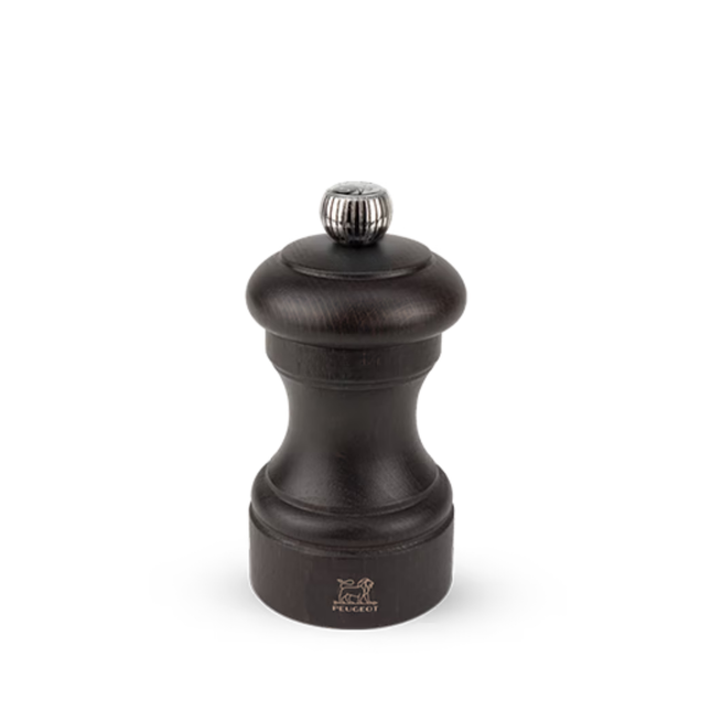 Peugeot Bistro zoutmolen chocolat 10 cm – houten zoutmolen in chocoladekleur voor restaurant en keuken