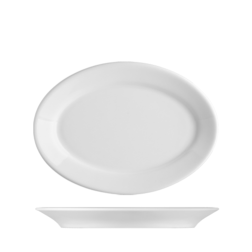 Benedikt Princip ovale schaal 24 cm – porseleinen serveerschaal voor restaurants