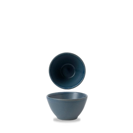 Churchill Nourish Oslo Blue dipschaaltje 118 ml – stapelbaar, breukvast stoneware servies voor restaurants