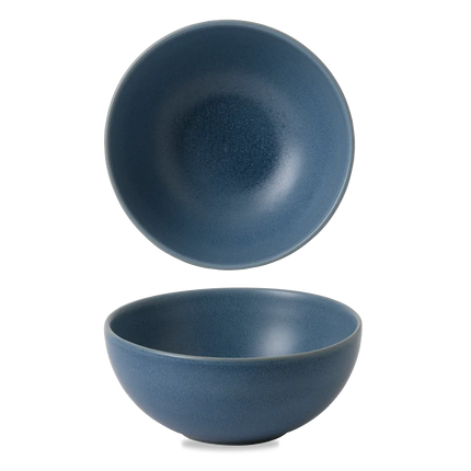 Churchill Nourish Oslo Blue noedelkom 1020 ml – stapelbaar, breukvast stoneware servies voor bars