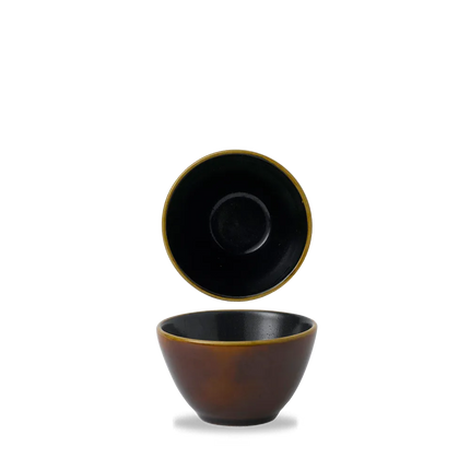 Nourish CinnamonBrown TwoTone Contour Deep Bowl 236ml 12/box
