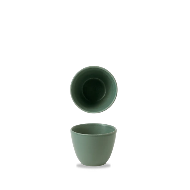 Churchill Nourish Andorra Green mok 295 ml – stapelbaar, breukvast stoneware servies voor banqueting