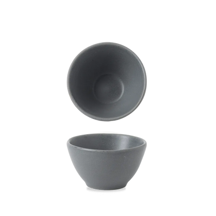 Churchill Nourish Seattle Grey dipschaaltje 8,3x4,8 cm – stapelbaar, breukvast stoneware servies voor bistro's