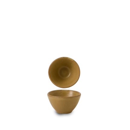 Churchill Nourish Petra Sand dipschaaltje 6,9x4 cm – stapelbaar, breukvast stoneware servies voor hotels