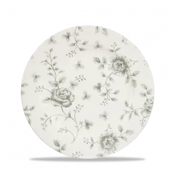 Churchill Rose Chintz Grey bord 21cm – vitrified porselein met bloemmotief voor banqueting