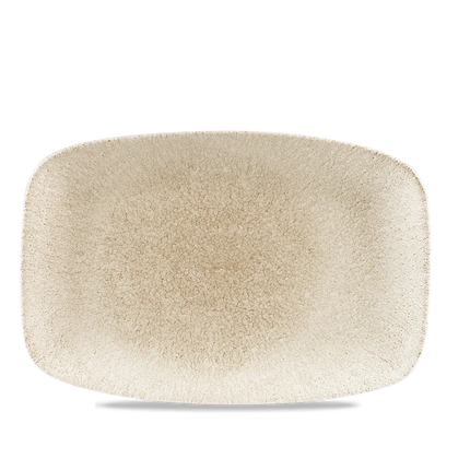 Churchill Raku Agate Grey ovaal chef's bord 30.4x19.8cm – reactief geglazuurd stoneware voor banqueting
