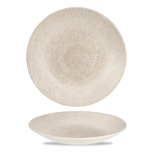 Raku Agate Grey Deep Coupe Plate 28cm 12/box