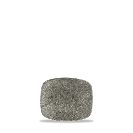 Raku Quartz Black Oblong Chefs Plate 6 X 13cm 12/box
