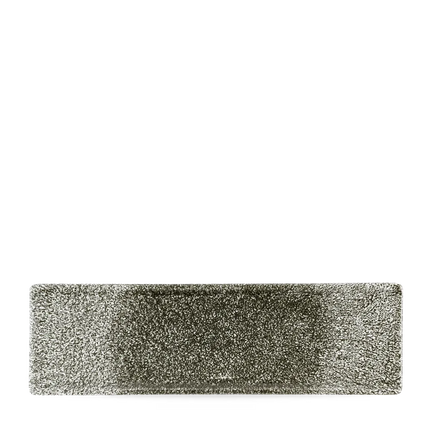 Churchill Raku Quartz Black ovaal bord 30x9 cm – langwerpig zwart bord voor restaurants