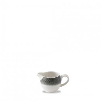 Churchill Raku Quartz Black kannetje 110 ml – zwart porseleinen schenkkannetje voor horeca en bars