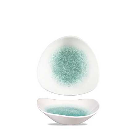 Raku Jade Green Lotus Bowl 18cm 12/box