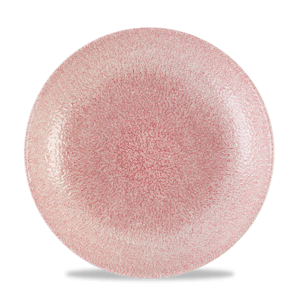 Churchill Raku Pink Quartz coupe bord Ø 26 cm – roze getextureerd bord voor fine dining