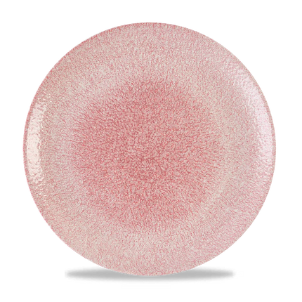 Churchill Raku Pink Quartz coupe bord Ø 28,8 cm – groot roze reactief glazuur bord voor horeca