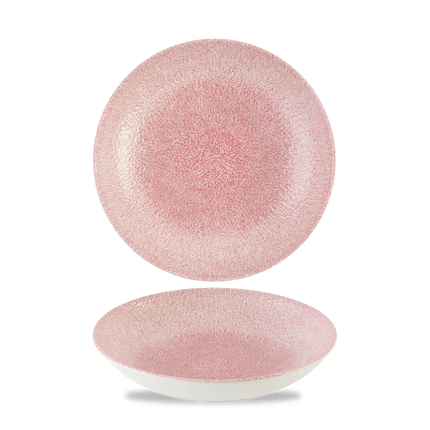 Churchill Raku Pink Quartz coupe kom Ø 18,2 cm – roze structuurkom voor restaurants