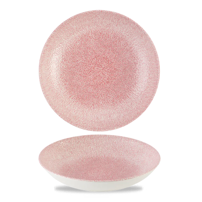 Churchill Raku Pink Quartz coupe kom Ø 24,8 cm – ruime roze serveerkom voor horeca