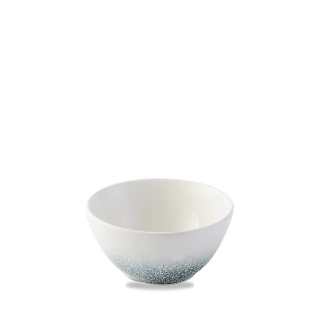 Churchill Raku Topaz Blue snackkom 400 ml – gereactiveerd glazuur kom voor borrelhapjes