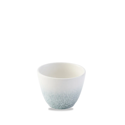 Churchill Raku Topaz Blue frietbeker 290 ml – gereactiveerd glazuur mok voor snacks