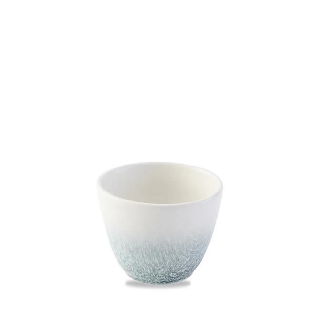 Churchill Raku Topaz Blue frietbeker 290 ml – gereactiveerd glazuur mok voor snacks