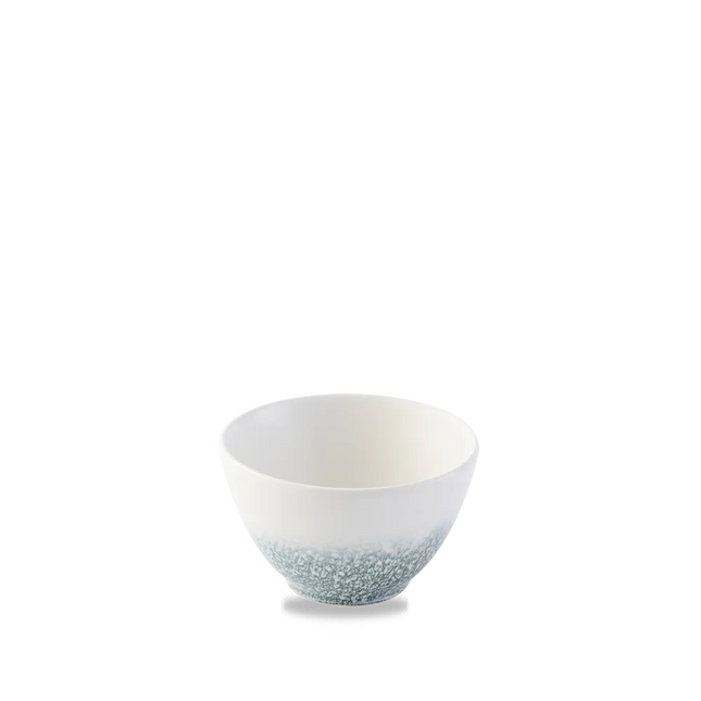 Churchill Raku Topaz Blue diepe kom 227 ml – gereactiveerd glazuur kom voor soep en snacks