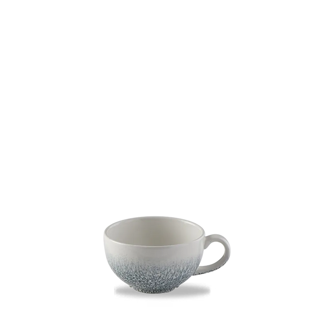 Churchill Raku Topaz Blue cappuccinokopje 227ml – reactief geglazuurd stoneware voor horeca