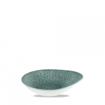 Raku Topaz Blue Round Dish 16.1X14.5cm 12/box