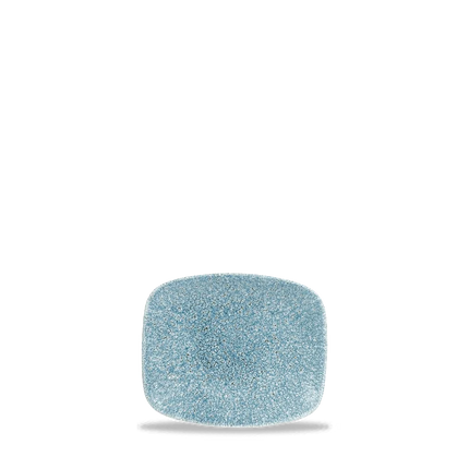 Churchill Raku Topaz Blue ovaal chefsbordje 6 x 13 cm – klein porseleinen presentatiebordje voor fine dining