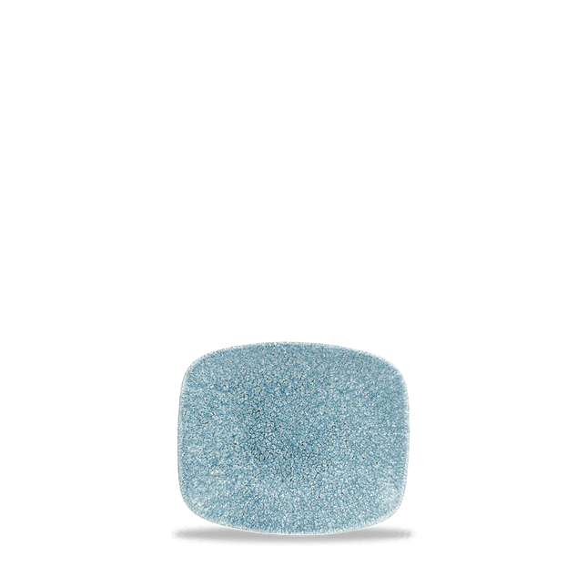 Churchill Raku Topaz Blue ovaal chefsbordje 6 x 13 cm – klein porseleinen presentatiebordje voor fine dining