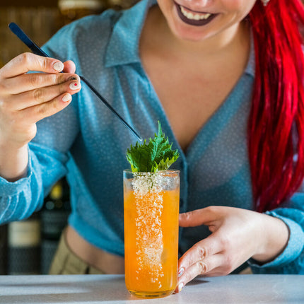 Onis Bliss Highball glas 410 ml close-up longdrinkglas professioneel horecaglas