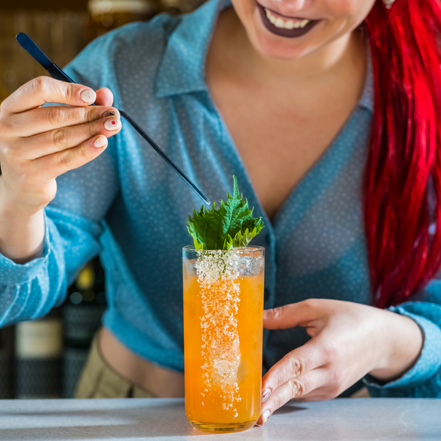 Onis Bliss Highball glas 360 ml close-up longdrinkglas professioneel horecaglas