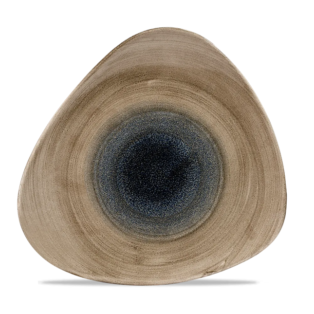 Churchill Stonecast Aqueous Bayou Lotus bord Ø 25 cm – blauw reactief glazuur porseleinen bord voor restaurants