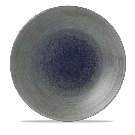 Churchill Stonecast Aqueous Fjord evolve coupebord Ø 28,8 cm – blauwgrijs porseleinen bord voor restaurants