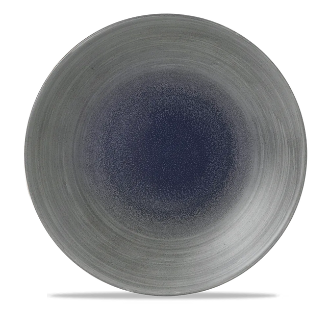 Churchill Stonecast Aqueous Fjord evolve coupebord Ø 28,8 cm – blauwgrijs porseleinen bord voor restaurants