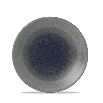 Churchill Stonecast Aqueous Fjord diep coupebord Ø 22,5 cm – blauwgrijs porseleinen bord voor restaurants