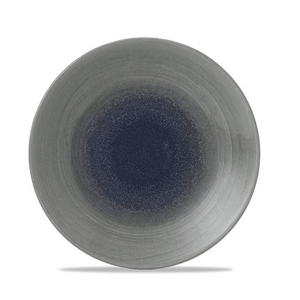 Churchill Stonecast Aqueous Fjord diep coupebord Ø 25,5 cm – blauwgrijs porseleinen bord voor horeca