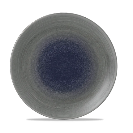 Churchill Stonecast Aqueous Fjord diep coupebord Ø 28,1 cm – blauwgrijs porseleinen bord voor fine dining