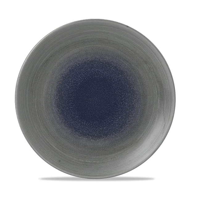 Churchill Stonecast Aqueous Fjord diep coupebord Ø 28,1 cm – blauwgrijs porseleinen bord voor fine dining
