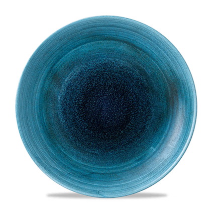 Churchill Aqueous Lagoon evolve coupebord Ø 28,8 cm – turquoise porseleinen bord voor fine dining