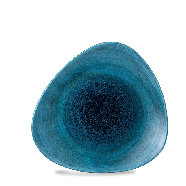 Churchill Aqueous Lagoon Lotus bord Ø 26,5 cm – turquoise porseleinen bord voor restaurants