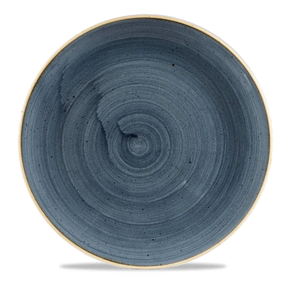 Churchill Stonecast Blueberry evolve coupebord Ø 29 cm – paarsblauw porseleinen bord voor fine dining